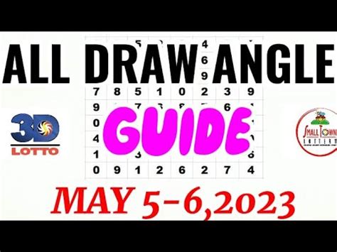 swertres all draw angle guide May 5.